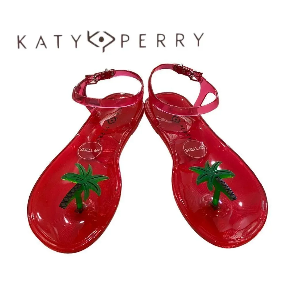 NEW in Box Katy Perry The Geli Palm Tree Sandals 6 7 8 9 10 11
